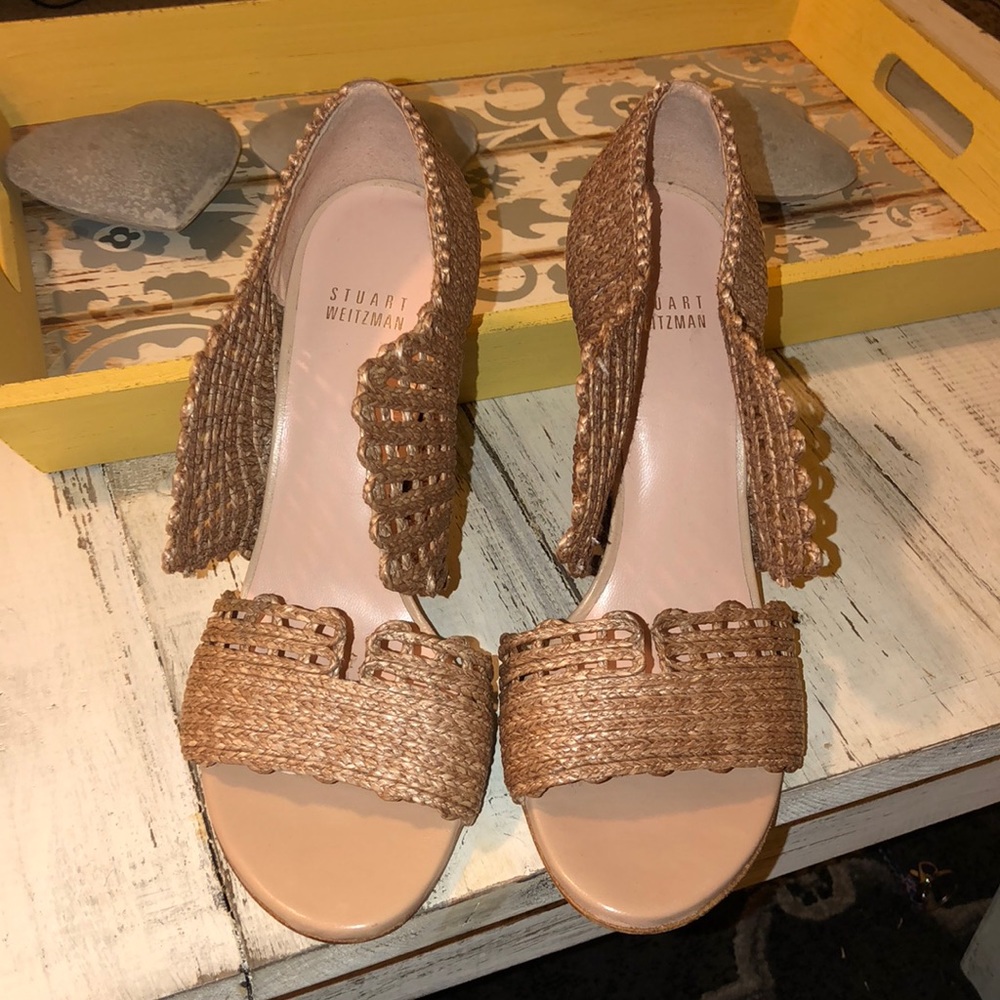 Stuart Weizman new nude sandals size 8 1/2
